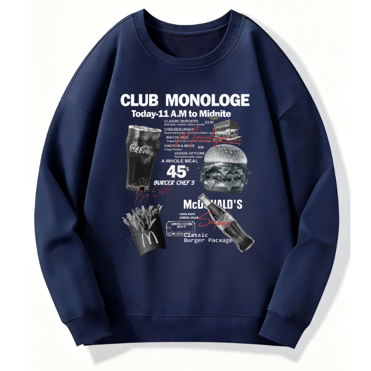 Vintage Fast Food Sweatshirt - Image 2