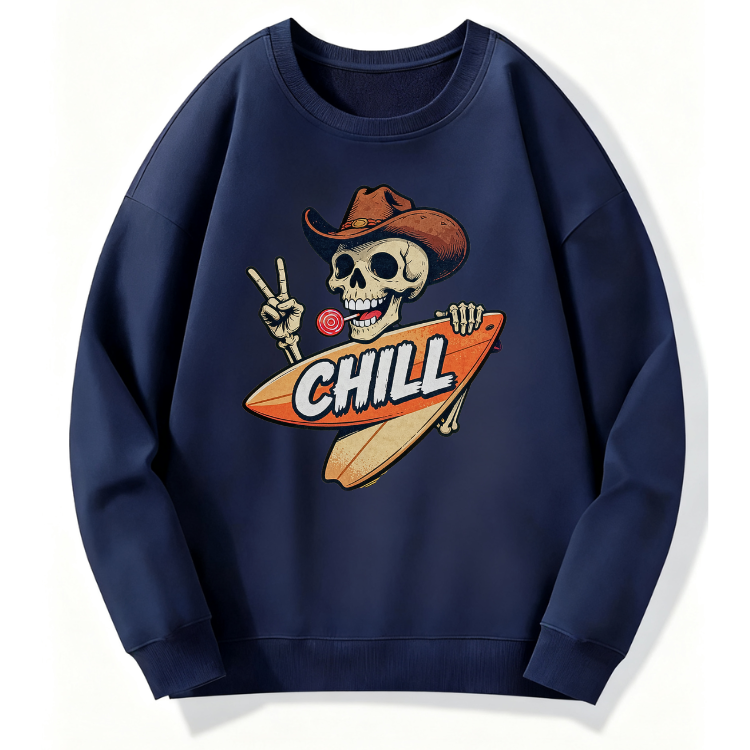 Chill Skull Surf Sweatshirt - Image 3