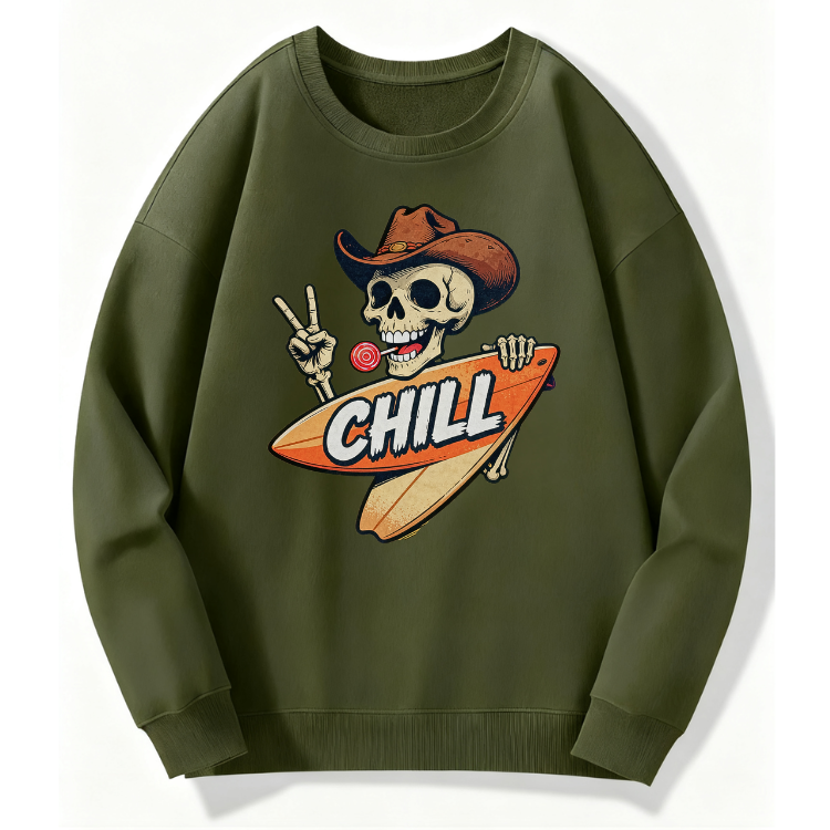 Chill Skull Surf Sweatshirt - Image 2