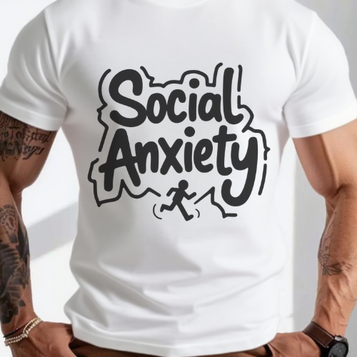 Social Anxiety Run Free T-Shirt - Image 2