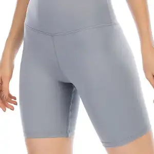 Light Grey Yoga Biker Shorts